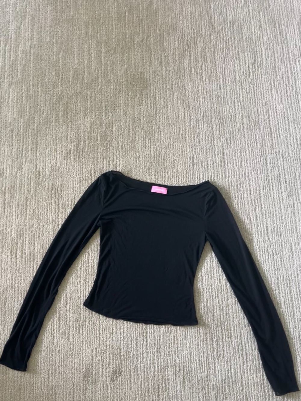 Rach Sheer Boat Neck Top Edited